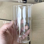 support bougie transparent classique verre opalescent décoration maison blanc moderne