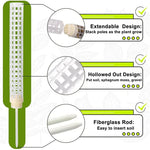 support plante plastique blanc moderne grille mailles régulières insertion sol