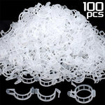 clips végétation transparent clips plastique utilitaire jardin 100pcs 200pcs 300pcs 500pcs 50pcs fixations