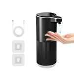 distributeur automatique savon noir blanc rechargeable tactile moderne minimaliste