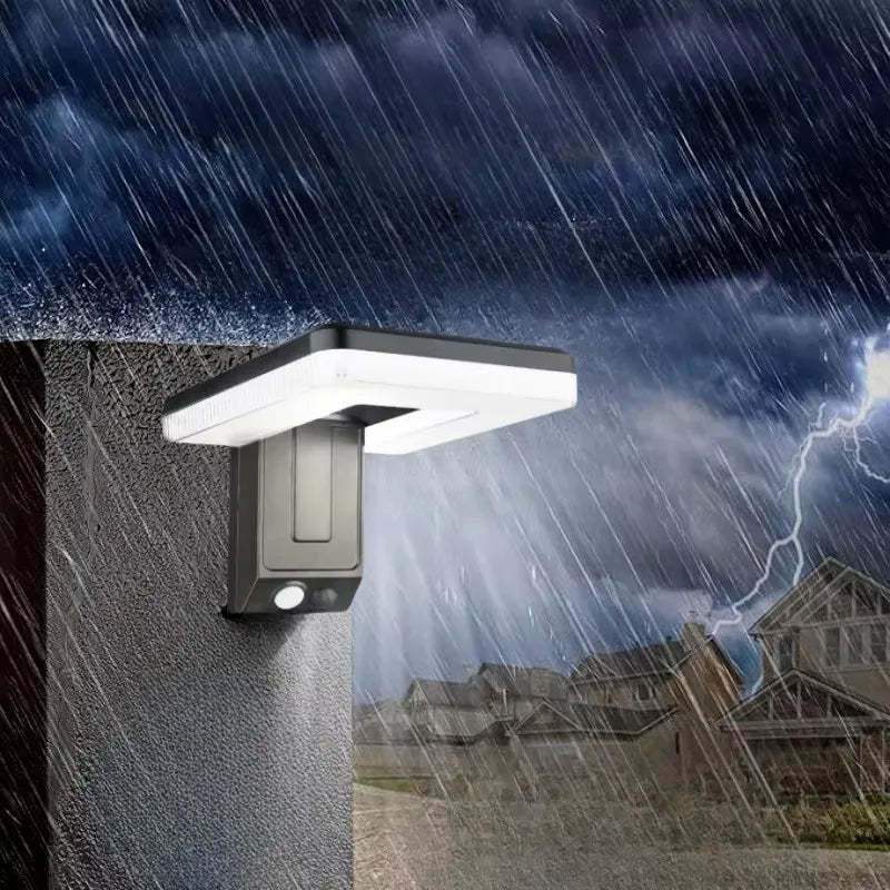 lampe solaire murale noire blanche moderne détecteur mouvement ip65 led autonomie panneau solaire contemporaine