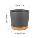Pots fleurs modernes bacs pépinière bord cuir naturel vert clair blanc gris absorbant minimaliste