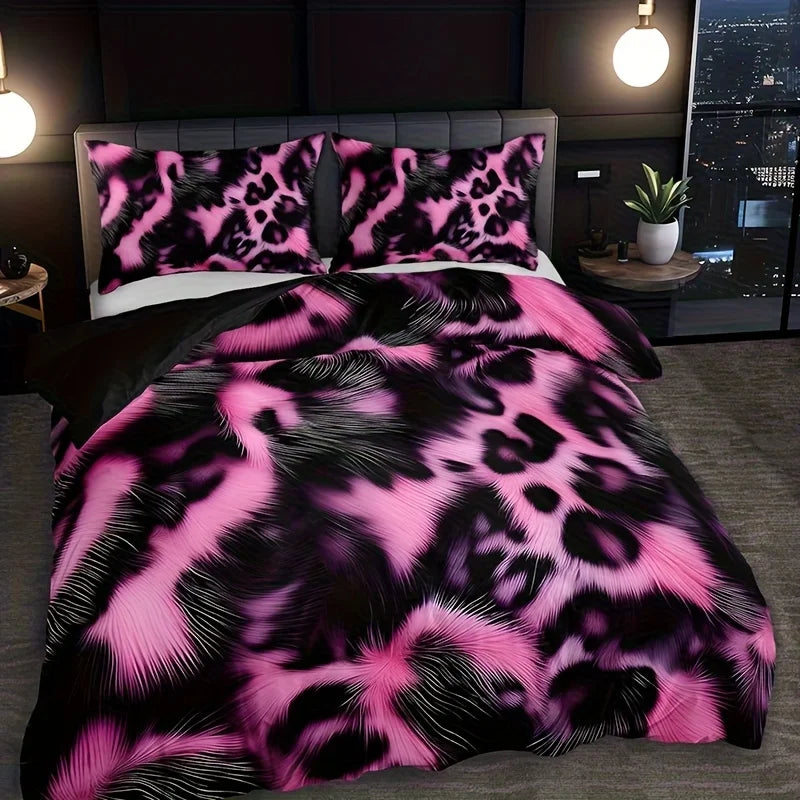 Housse de couette dans une chambre décorée avec style