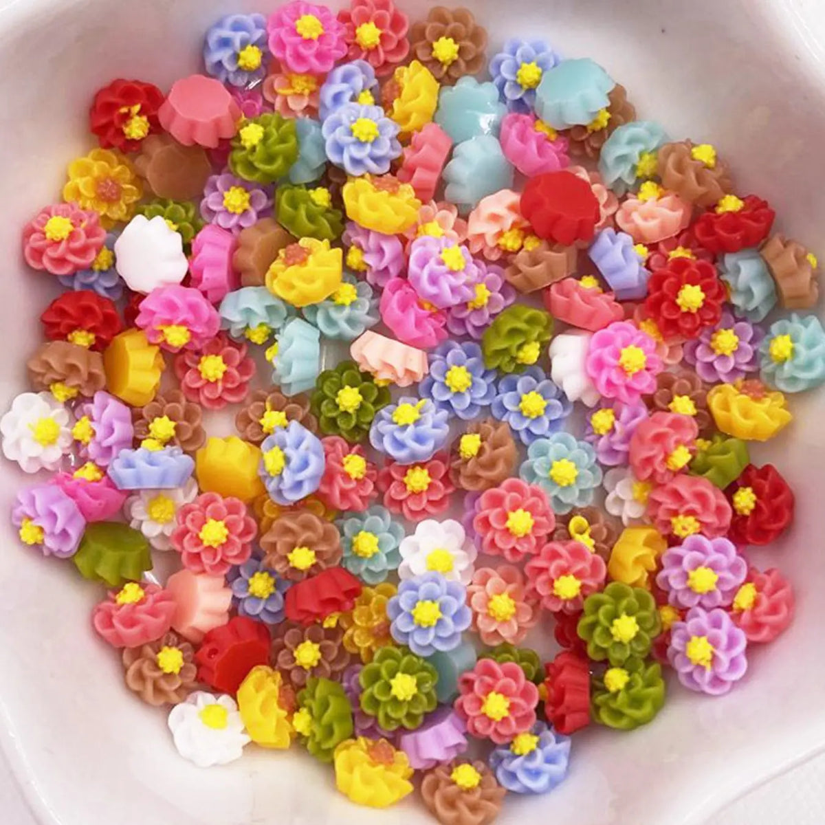 résine multicolores fleurs détaillées décoratives bricolage artisanal mariage anniversaire noël