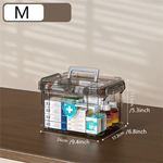 boîte rangement médicaments transparente moderne poignée amovible multinefs première aide chambre maison