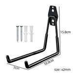 crochets muraux noirs modernes lisses suspendre outils garage jardin 14mm large