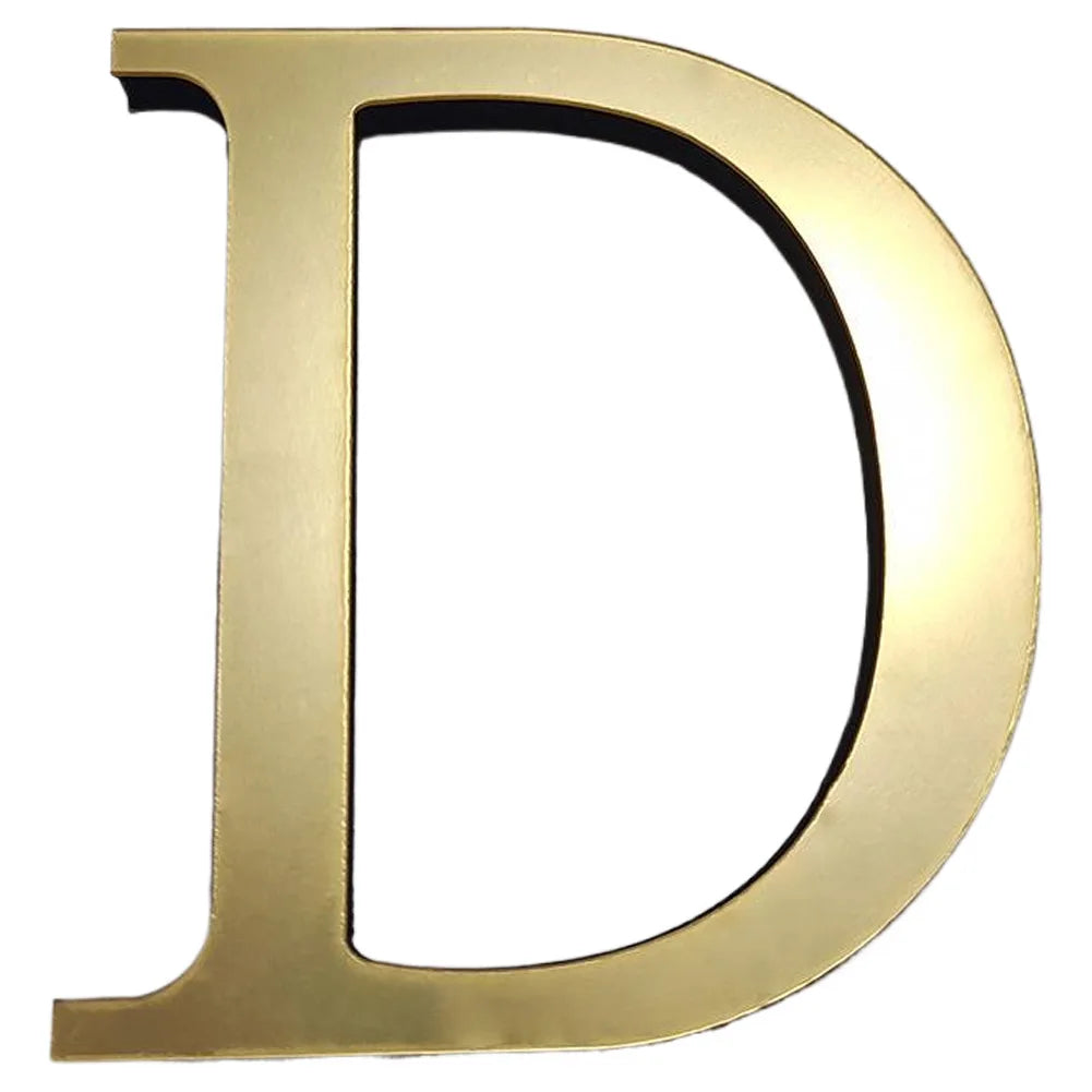 lettres murales or brillantes classiques adhésives alphabet anglais diy stickers decoration maison 10cm