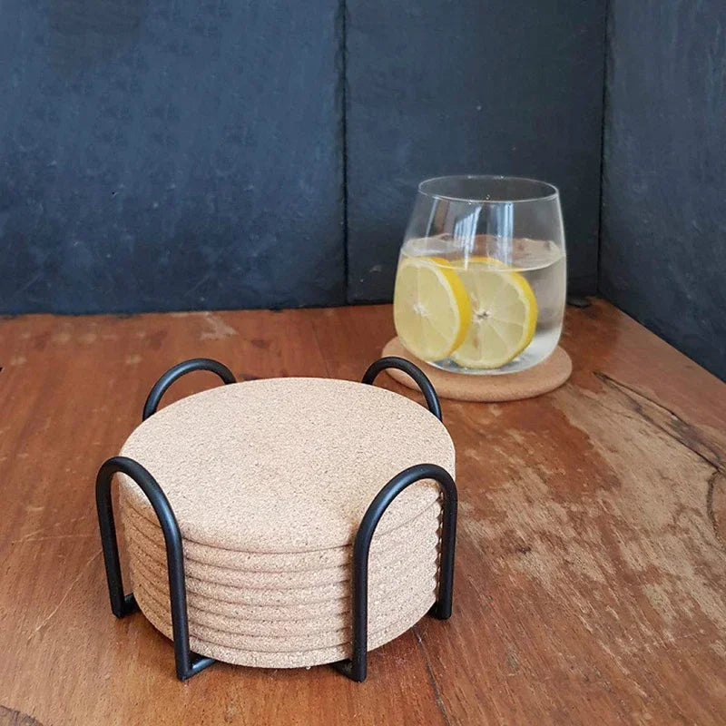support sous verre silicone carré moderne noir dessous verre motifs colorés structure métallique respectueux