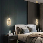 Lampe suspendue nordique or moderne translucide chambre salon éclairage décoration intérieure