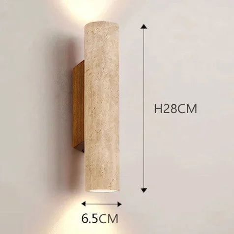 applique murale moderne pierre marbrée beige gris luminaire E27 28cm 32cm 6000K 4000K 3000K