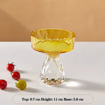 plateau dessert cristal transparent facetté moderne élégant fruits collations luxe