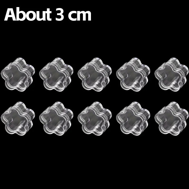 boîtes rangement transparentes coeur couvercle pression conteneurs organisateurs bijoux bonbons mini boîte 100pcs 10pcs