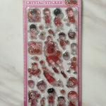 stickers personnalisés sakuragi hanamichi rouge blanc transparent anime cartoon 3d pvc première édition