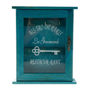 Boîte à clés murale en bois vintage - Armoire à clés décorative pour entrée et salon