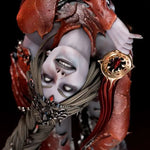 statue résine rouge noire détails métalliques gothique articulée anniversaire 14+