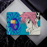 étuis cartes crédit hunter hunter papier adhésif bleu noir violet moderne graphique