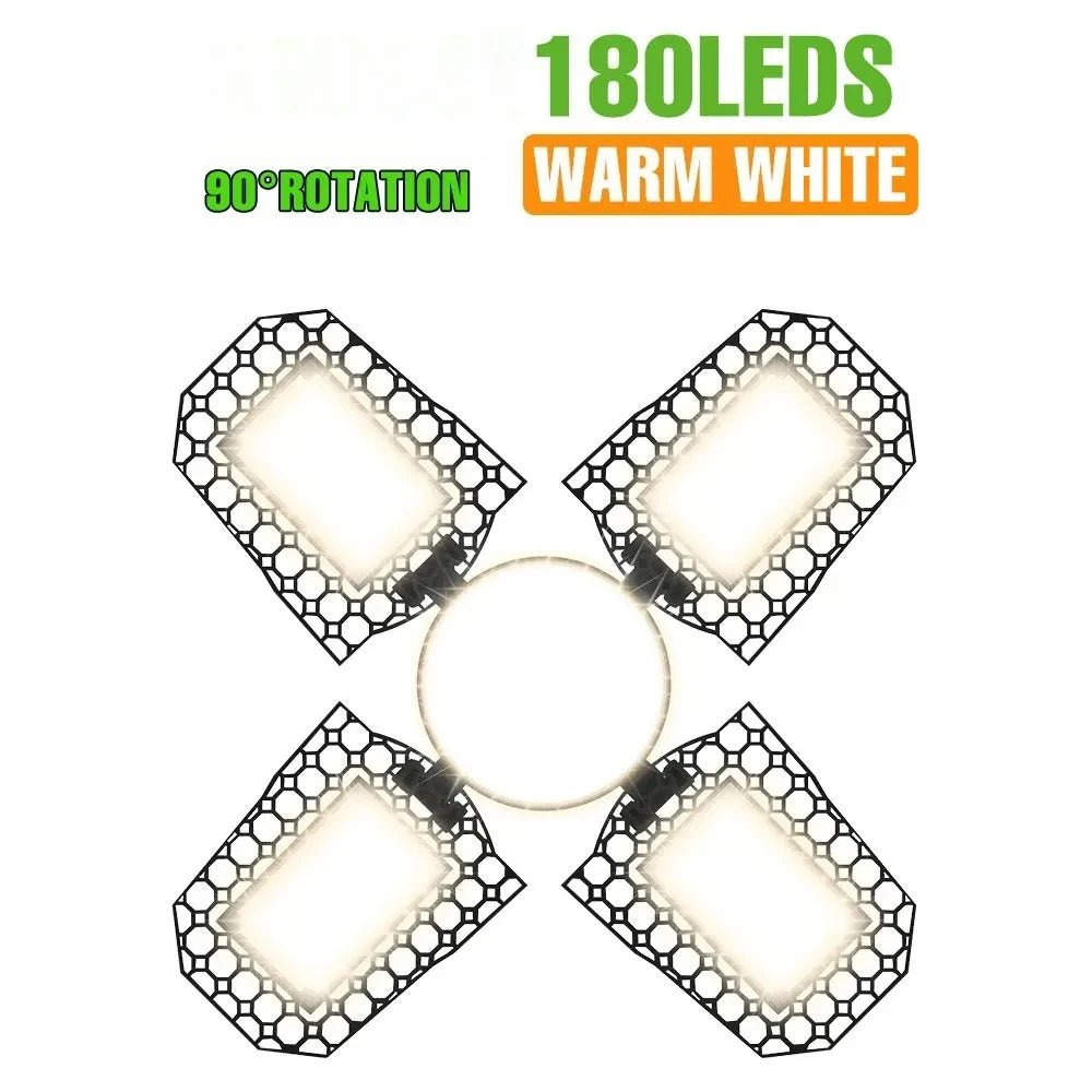 lampe led déformable noire grille hexagonale moderne e27 haute luminosité 20000h