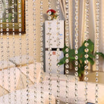 rideau cristal transparent japonais décoration fenêtre maison hospitalière