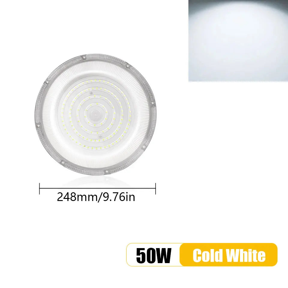 éclairage industriel led ufo haute baie blanc moderne 50w 600w ac85265v