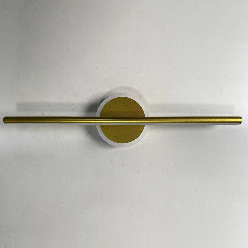 lampe murale led moderne or noir 40 60 cm mur vis fixe éclairage chambre