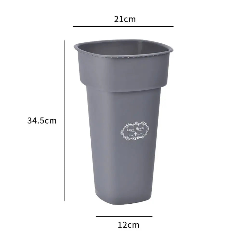 Cache pot moderne gris noir blanc motif floral adhésif fleurs artificielles taille différente