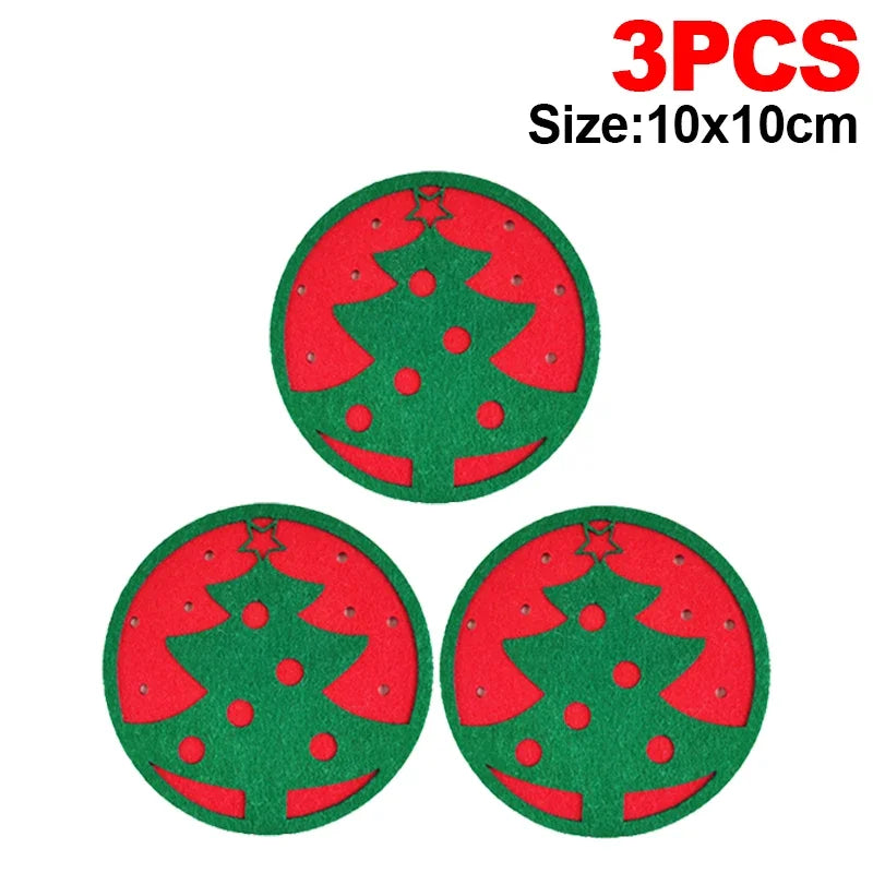 tapis table serviette rouge flocons noël antiderapante festive respectueux environnement