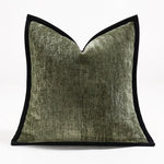 coussin nordique épais texture veloutée moderne beige noir adhésif 45x45cm 50x50cm