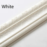 bordure décorative adhésive murale motif floral classique beige blanc gris or rose