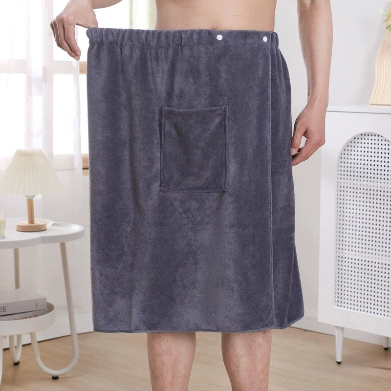serviette toilette microfibre velours gris marron bleu blanc moderne poche élastique rapide absorption machine