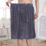 serviette toilette microfibre velours gris marron bleu blanc moderne poche élastique rapide absorption machine