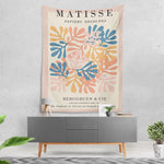 tapisserie mural moderne floral abstraite suspendue clips chambre décoration multicolore