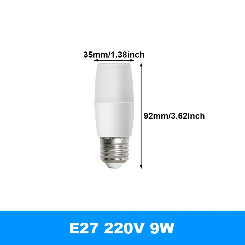 ampoules led e27 blanc chaud lumiere moderne minimaliste 6500k 3000k 38w 28w 18w 9w