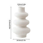 vases décoratifs modernes plastique blanc noir gris vert rayures verticales fleurs maison mariage