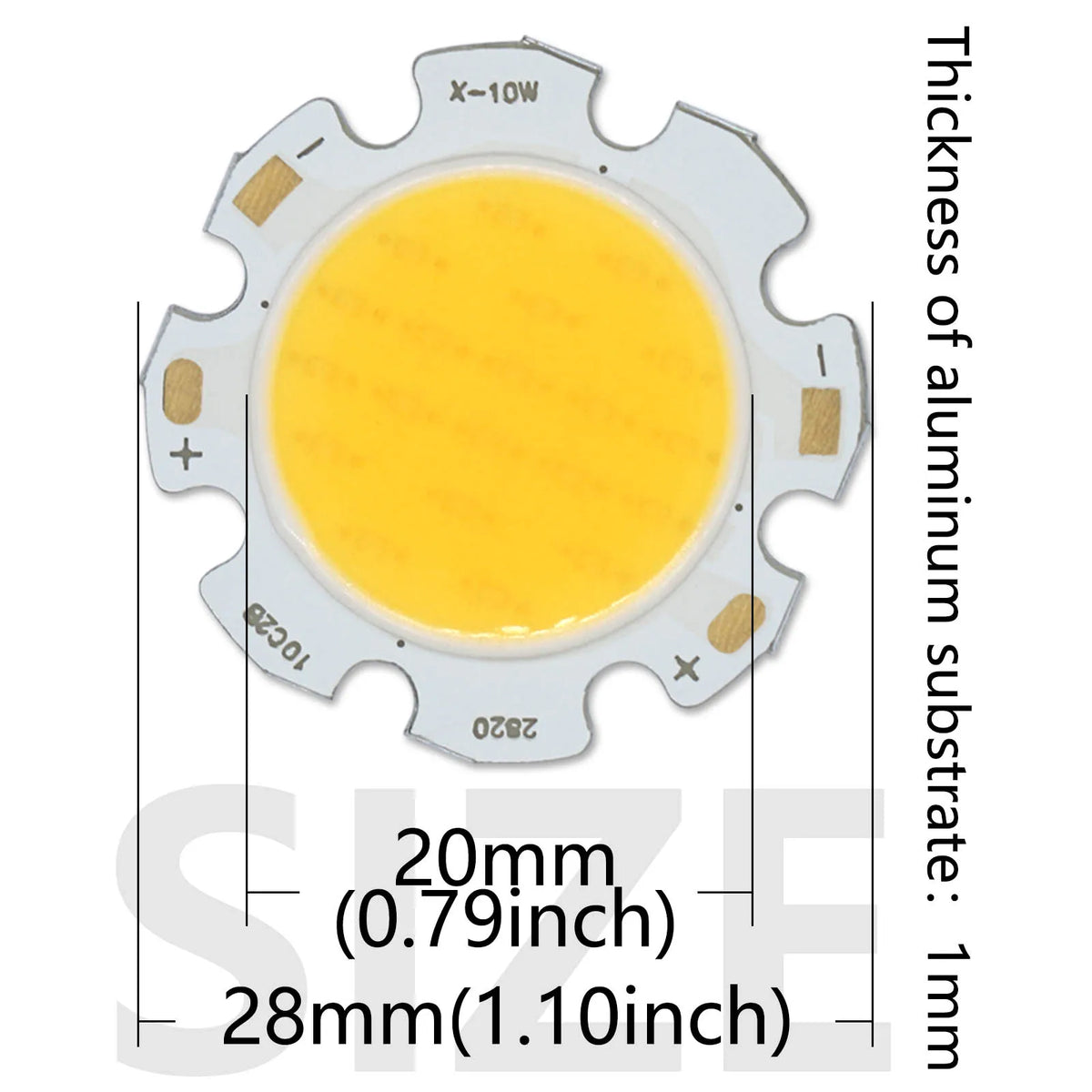 plaque led moderne 28mm 20mm cold white warm white natural white 3w 5w 7w