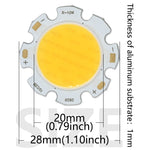 plaque led moderne 28mm 20mm cold white warm white natural white 3w 5w 7w