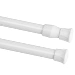 tige rideau extensible blanc moderne respectueux environnement eyelets adaptable douche
