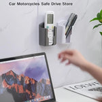 porte objets mural adhésif or blanc gris moderne minimaliste multifonction plastique rechargeable utilitaire