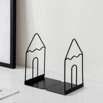 support livres minimaliste noir blanc rayures modernes gọn hơn sẽ là: