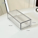 boîte rangement cosmétique transparente acrylique anti poussière tiroirs empilable moderne minimaliste