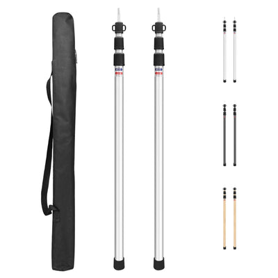 Poteaux télescopiques en aluminium pour voile d'ombrage