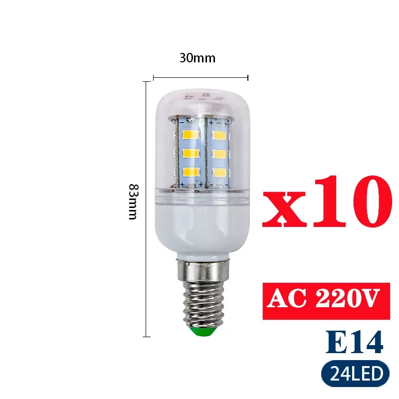 ampoules led blancs grains maïs modernes e14 e27 salon chambre 360 lumens