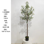 plantes artificielles vertes tronc gris brun moderne decoration intérieure anniversaire exposition sans pot faux