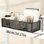 panier suspendu moderne grille métallique noir blanc rangement chevet lit multifonctionnels