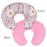 housse coussin allaitement bébé imprimé animal ours renard arbres feuilles moderne blanc unisexe ans