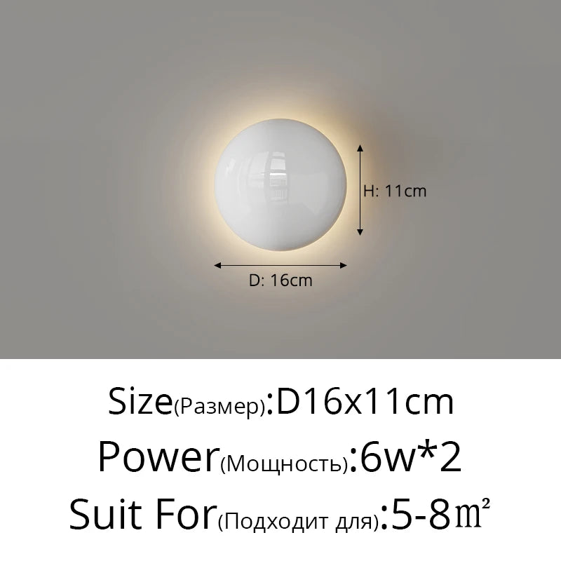 appliques murales modernes blanc rouge doré fixées mur led dimmable minimaliste