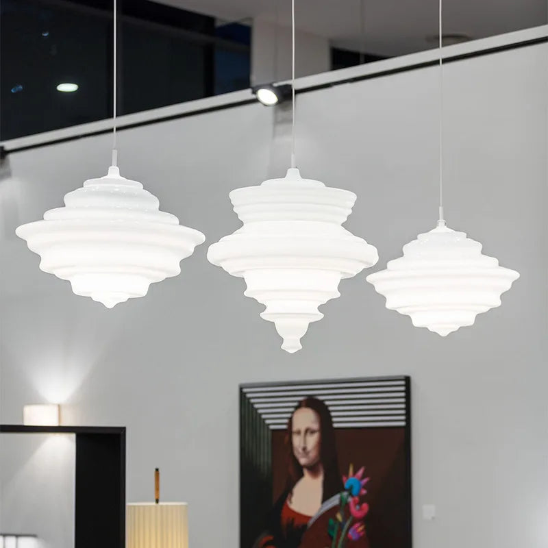 suspension lumineuse moderne verre transparent conique ampoules led blanc doré chambre salon