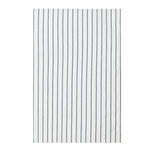 serviettes cuisine coton bleu marine blanc carreaux rayures classiques 45x70cm ensemble 1/5 pièces