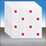 panneaux décoratifs blancs motif floral géométrique classique décoration murale autocollants 3d festive modernes