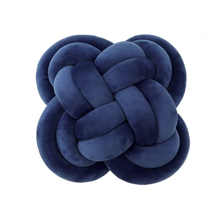coussin noué moderne couleur crème blanc gris marron bleu turquoise or