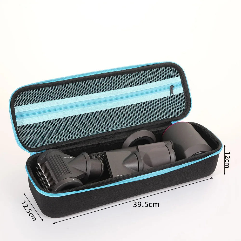 brosse cheveux électrique noir rose toile moderne réutilisable sac rangement polyester poignée